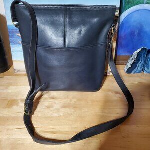 Vintage Coach Bleeker Bucket Bag 90s Dark Blue
